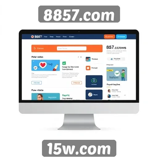 Análise da interface do usuário do site 8857.com